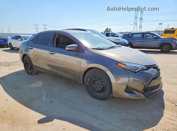 2T1BURHE7JC989231 2018 TOYOTA COROLLA Gray Առջևի աջ