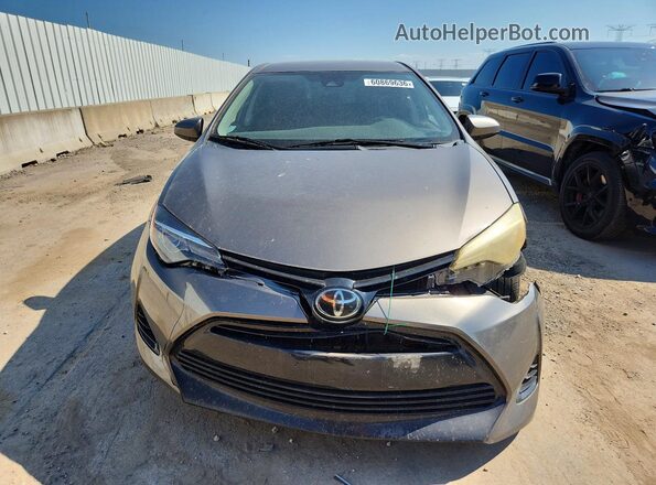 2T1BURHE7JC989231 2018 TOYOTA COROLLA Gray Դիմացի տեսք