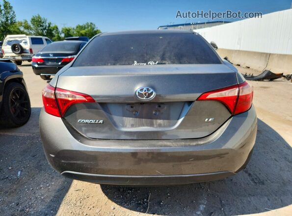 2T1BURHE7JC989231 2018 TOYOTA COROLLA Gray Հետևի տեսք