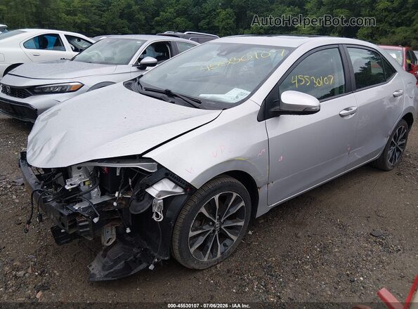 2T1BURHE7KC151976 2019 TOYOTA COROLLA Silver წინა მარცხენა ხედი სამი მეოთხედიდან