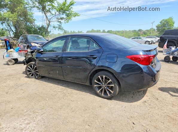 2T1BURHE7KC163464 2019 TOYOTA COROLLA Blue Trasero izquierdo