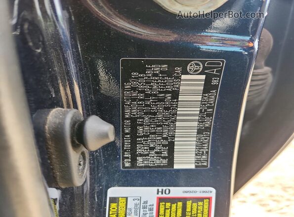 2T1BURHE7KC163464 2019 TOYOTA COROLLA Blue Vista del compartimento del motor