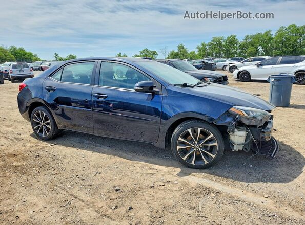 2T1BURHE7KC163464 2019 TOYOTA COROLLA Blue Delantero derecho