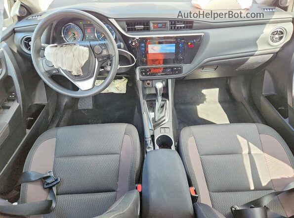 2T1BURHE7KC200190 2019 TOYOTA COROLLA White Առջևի վահանակի տեսք