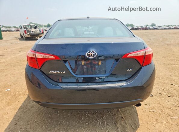2T1BURHE7KC210587 2019 TOYOTA COROLLA Blue Հետևի տեսք