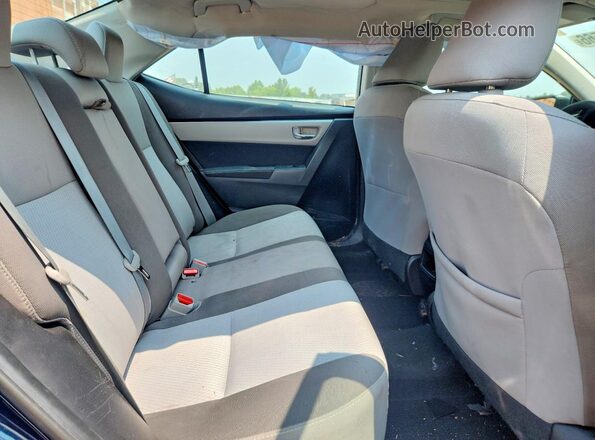 2T1BURHE7KC210587 2019 TOYOTA COROLLA Blue Հետևի նստատեղերի տեսք