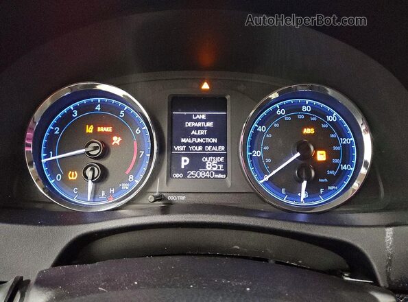 2T1BURHE7KC212307 2019 TOYOTA COROLLA Gray Widok zestawu wskaźników