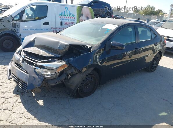 2T1BURHE8GC497591 2016 TOYOTA COROLLA Black წინა მარცხენა ხედი სამი მეოთხედიდან