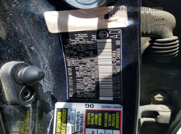 2T1BURHE8GC536602 2016 TOYOTA COROLLA Black Widok naklejki z numerem VIN