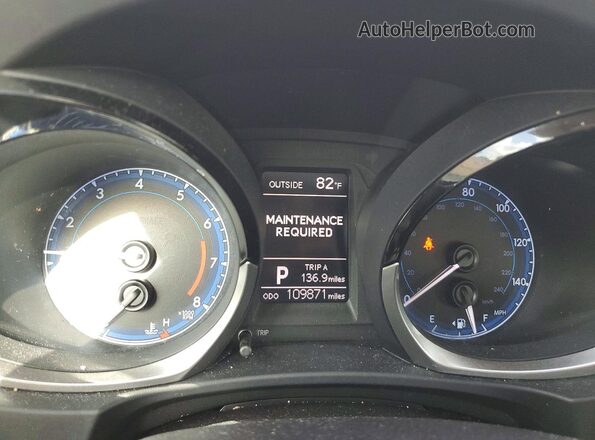 2T1BURHE8GC537426 2016 TOYOTA COROLLA Gray Instrument cluster view