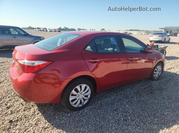 2T1BURHE8GC541329 2016 TOYOTA COROLLA Red Tył prawy