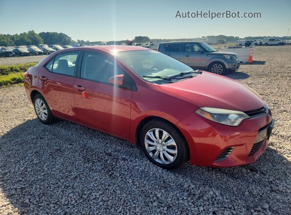 2T1BURHE8GC541329 2016 TOYOTA COROLLA Red Przód prawy