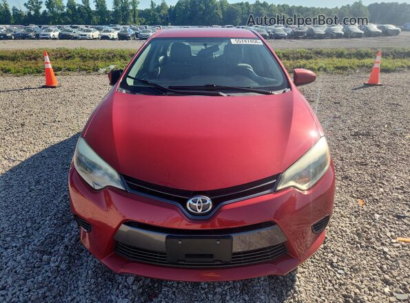 2T1BURHE8GC541329 2016 TOYOTA COROLLA Red Widok z przodu