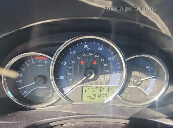 2T1BURHE8GC541329 2016 TOYOTA COROLLA Red Widok zestawu wskaźników