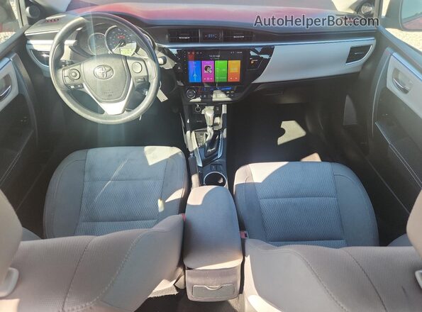 2T1BURHE8GC541329 2016 TOYOTA COROLLA Red Widok deski rozdzielczej