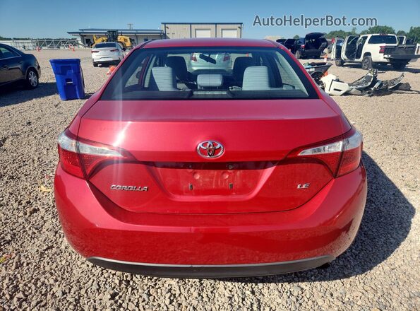 2T1BURHE8GC541329 2016 TOYOTA COROLLA Red Widok z tyłu