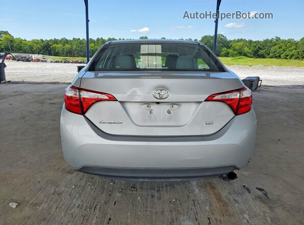 2T1BURHE8GC546935 2016 TOYOTA COROLLA Silver Вид ззаду
