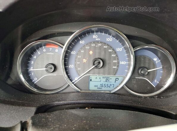 2T1BURHE8GC546935 2016 TOYOTA COROLLA Silver Вид щитка приладів