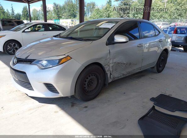 2T1BURHE8GC590014 2016 TOYOTA COROLLA Silver Առջևի ձախ երեք քառորդ տեսարան