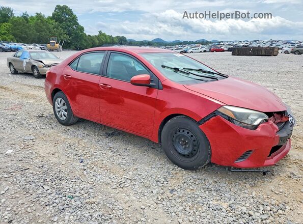 2T1BURHE8GC601335 2016 TOYOTA COROLLA Red Front right