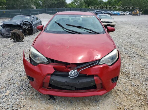 2T1BURHE8GC601335 2016 TOYOTA COROLLA Red Front view