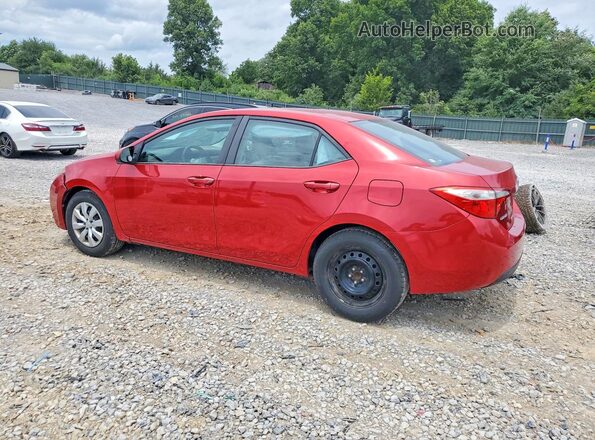 2T1BURHE8GC601335 2016 TOYOTA COROLLA Red Rear left