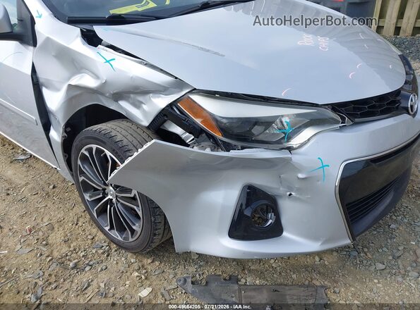 2T1BURHE8GC611153 2016 TOYOTA COROLLA Silver Вид спереду