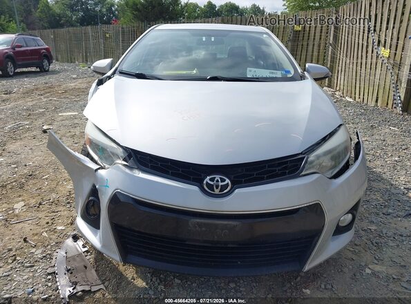 2T1BURHE8GC611153 2016 TOYOTA COROLLA Silver Вид щитка приладів