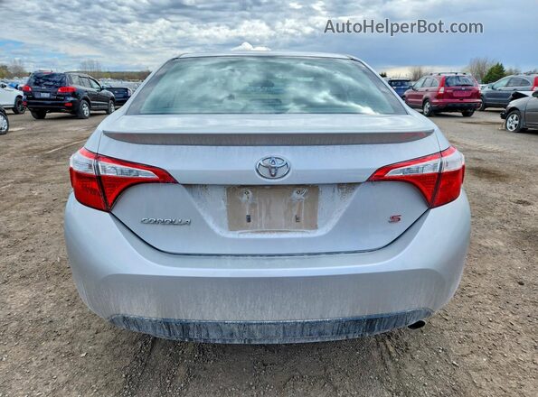 2T1BURHE8GC635520 2016 TOYOTA COROLLA Серебряный Вид сзади