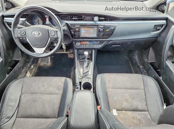 2T1BURHE8GC635520 2016 TOYOTA COROLLA Серебряный Вид панели приборов