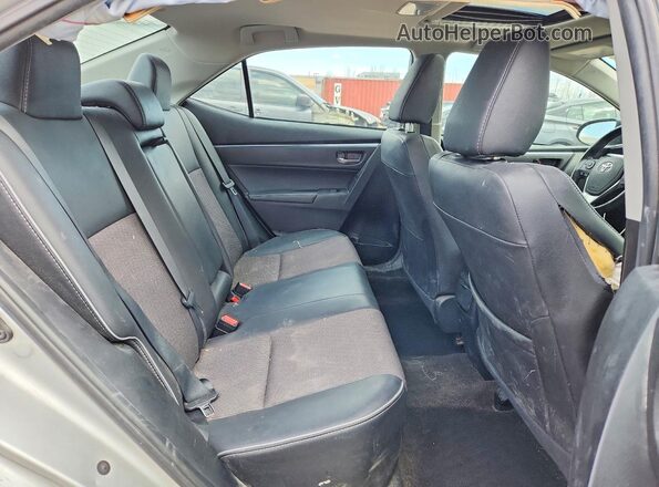 2T1BURHE8GC635520 2016 TOYOTA COROLLA Серебряный Вид задних сидений