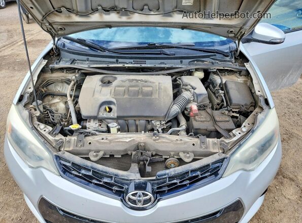 2T1BURHE8GC635520 2016 TOYOTA COROLLA Серебряный Вид задней части салона