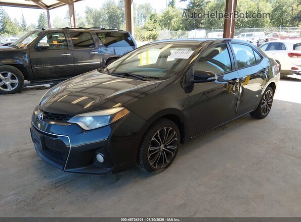 2T1BURHE8GC683681 2016 TOYOTA COROLLA Black Առջևի ձախ երեք քառորդ տեսարան