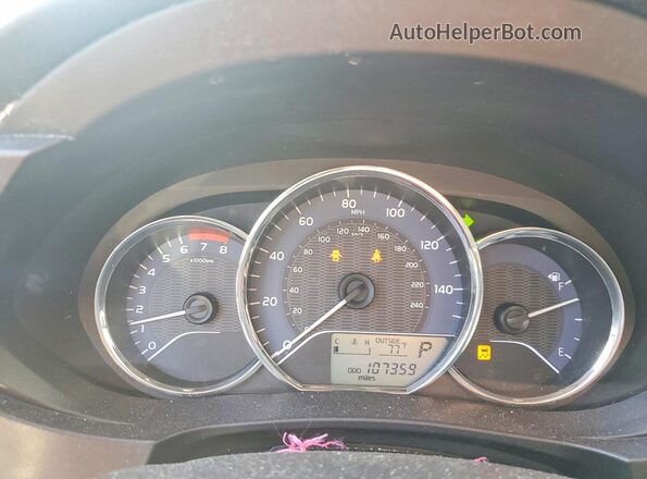 2T1BURHE8GC691828 2016 TOYOTA COROLLA Blue Instrument cluster view