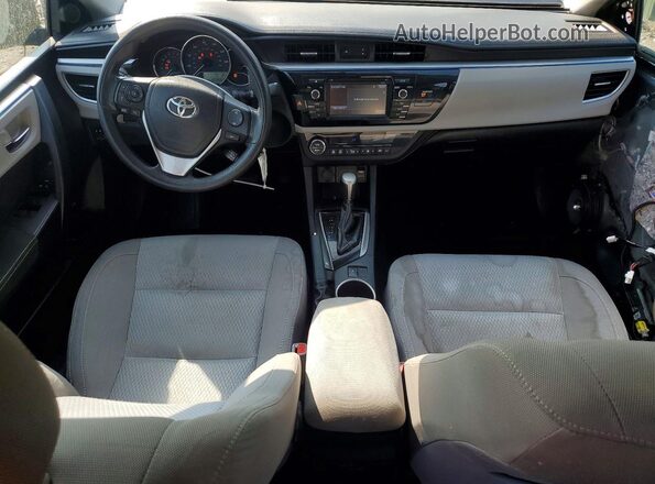 2T1BURHE8GC691828 2016 TOYOTA COROLLA Blue Dashboard view