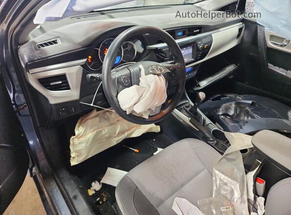 2T1BURHE8GC736346 2016 TOYOTA COROLLA Blue Widok deski rozdzielczej
