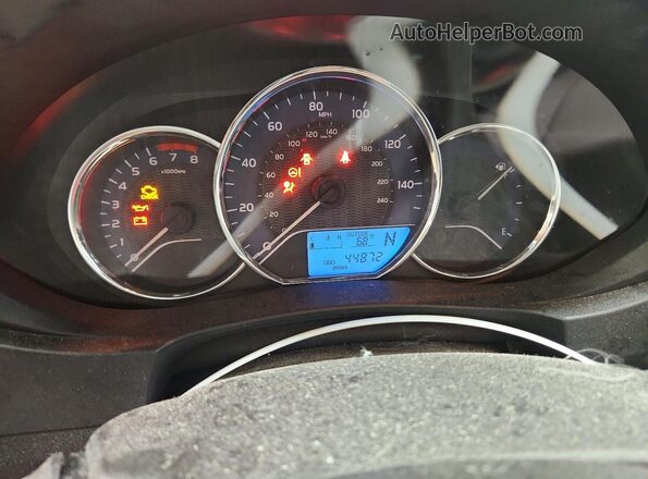 2T1BURHE8GC736346 2016 TOYOTA COROLLA Blue Widok zestawu wskaźników