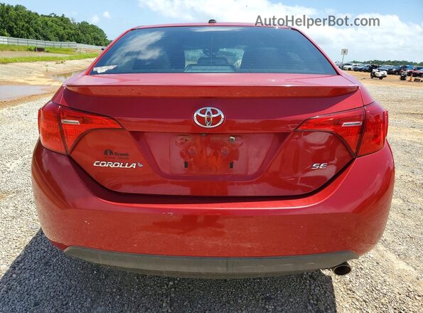 2T1BURHE8HC754220 2017 TOYOTA COROLLA Red უკანა ხედი