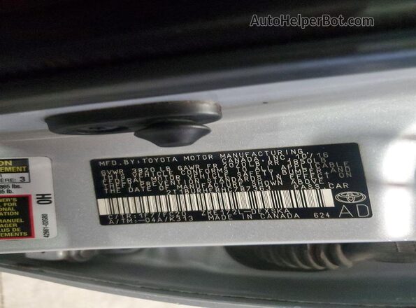 2T1BURHE8HC787363 2017 TOYOTA COROLLA Gray Engine compartment view