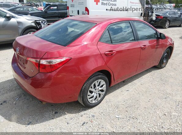 2T1BURHE8HC788867 2017 TOYOTA COROLLA Красный Задняя правая четверть