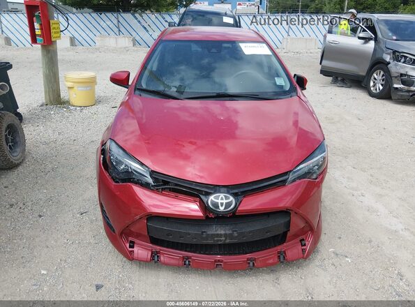 2T1BURHE8HC788867 2017 TOYOTA COROLLA Красный Вид щитка приборов