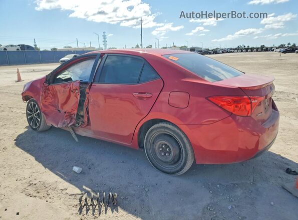 2T1BURHE8HC795074 2017 TOYOTA COROLLA Red Հետևի ձախ