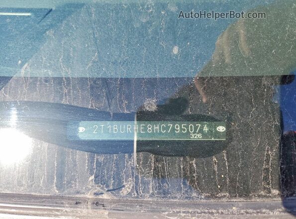 2T1BURHE8HC795074 2017 TOYOTA COROLLA Red Շարժիչի բաժամունքի տեսք