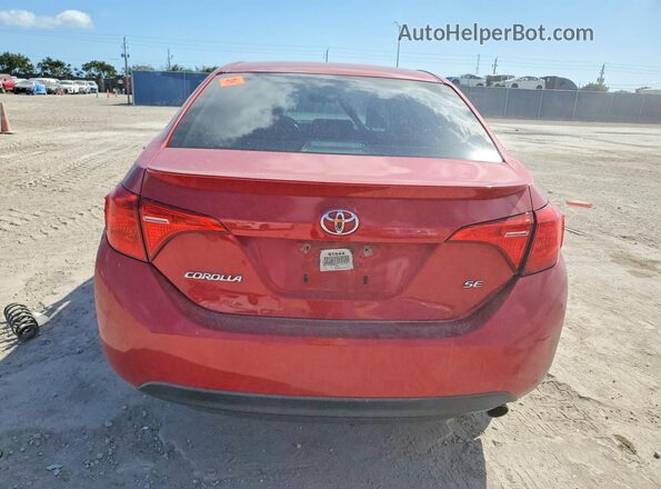 2T1BURHE8HC795074 2017 TOYOTA COROLLA Red Հետևի տեսք
