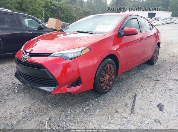 2T1BURHE8HC799075 2017 TOYOTA COROLLA Red წინა მარცხენა ხედი სამი მეოთხედიდან