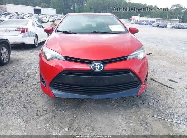 2T1BURHE8HC799075 2017 TOYOTA COROLLA Red ხელსაწყოთა პანელის ხედი