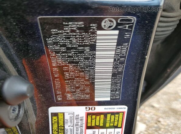 2T1BURHE8JC057510 2018 TOYOTA COROLLA Black Widok komory silnika