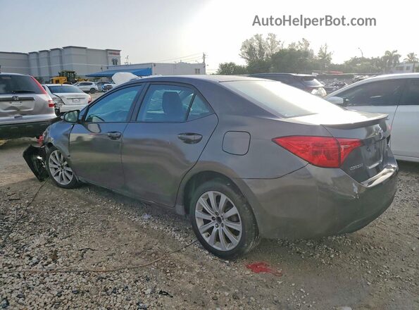 2T1BURHE8JC064019 2018 TOYOTA COROLLA Gray უკანა მარცხენა