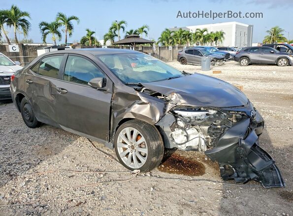 2T1BURHE8JC064019 2018 TOYOTA COROLLA Gray წინა მარჯვენა