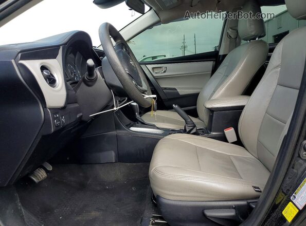 2T1BURHE8KC128769 2019 TOYOTA COROLLA Black Вид салону спереду